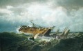 Naufrage au large de Nantucket Bateau paysage marin William Bradford